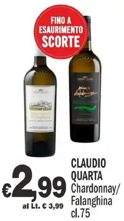 Primo Prezzo Claudio Quarta Chardonnay/Falanghina offerta