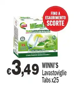 Primo Prezzo Winni's Lavastoviglie Tabs offerta