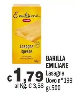 Primo Prezzo Barilla Emiliane Lasagne offerta
