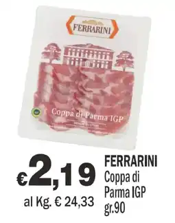 Primo Prezzo Ferrarini Coppa di Parma IGP offerta