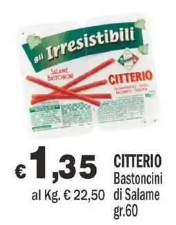 Primo Prezzo Citterio Bastoncini di Salame offerta