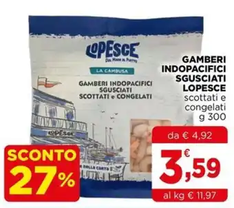 Gamberi indopacifici sgusciati Lopesce
