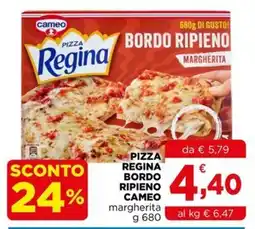 Gran mercato Pizza Regina bordo ripieno margherita offerta