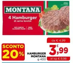 Gran mercato Hamburger Montana offerta