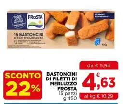 Gran mercato Bastoncini di filetti di merluzzo Frosta offerta