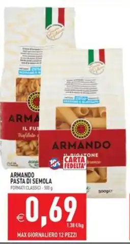 Pim Supermercati Armando pasta di semola offerta