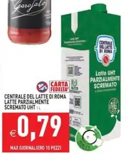 Pim Supermercati Centrale del latte di Roma latte parzialmente scremato UHT offerta