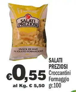 Primo Prezzo Salati Preziosi Croccantini Formaggio offerta