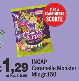 Primo Prezzo Incap Caramelle Monster Mix offerta