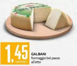 PRO7 Supermercati Galbani formaggio bel paese offerta