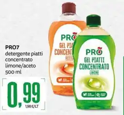 PRO7 Supermercati PRO7 detergente piatti concentrato limone offerta