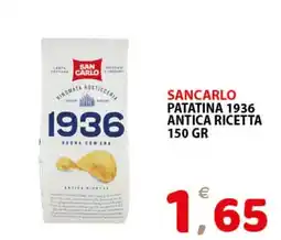 Il Centro Superstore San Carlo patatina 1936 antica ricetta offerta