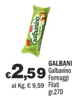 Primo Prezzo Galbani Galbanino Formaggi Filati offerta