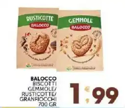 Sisa Balocco biscotti gemmole/ rusticotte/ granfiocchi offerta