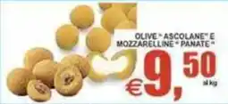 Pewex Olive "Ascolane" e mozzarella "Panate" offerta