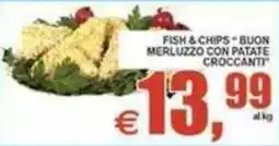 Pewex Fish & Chips Buon Merluzzo con Patate Croccanti offerta