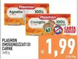 Pim Supermercati Plasmon omogeneizzati di carne offerta