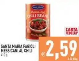 Pim Supermercati Santa Maria fagioli messicani al chili offerta