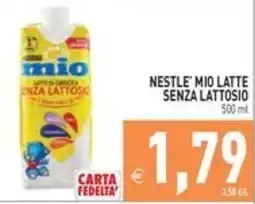 Pim Supermercati Nestlé mio latte senza lattosio offerta