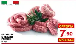 Gran mercato Salsiccia e verzini freschi offerta