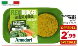 Gran mercato Flexi burger con verdure, quinoa e filetti di pollo Amadori offerta
