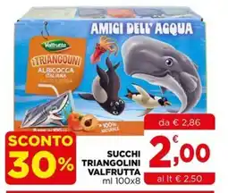 Gran mercato Succhi triangolini Valfrutta offerta