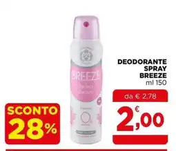 Gran mercato Deodorante spray breeze offerta