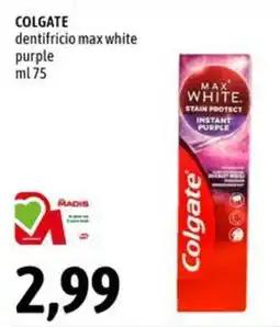 Madis Colgate dentifricio max white purple offerta