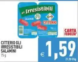 Pim Supermercati Citterio gli irresistibili salamini offerta