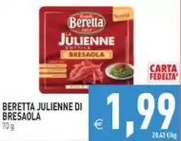 Pim Supermercati Beretta julienne di bresaola offerta