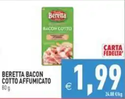 Pim Supermercati Beretta bacon cotto affumicato offerta