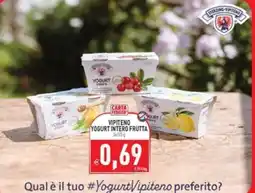Pim Supermercati Vipiteno Yogurt intero frutta offerta