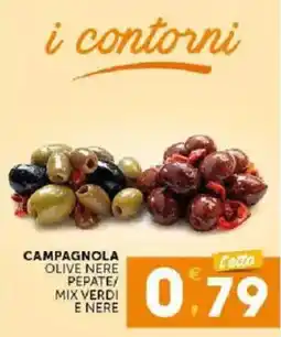 Sisa Campagnola olive nere pepate/ mix verdi e nere offerta