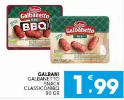 Sisa Galbani Galbanetto snack classico/bbq offerta