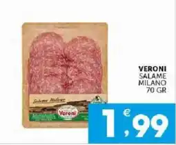 Sisa Salame Milano Veroni offerta
