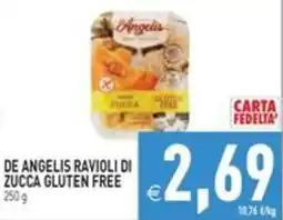 Pim Supermercati De Angelis ravioli di zucca gluten free offerta