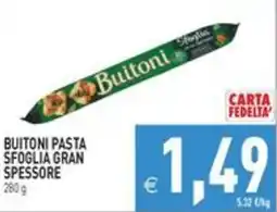 Pim Supermercati Buitoni pasta sfoglia gran spessore offerta