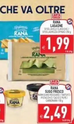 Pim Supermercati Rana lasagne offerta