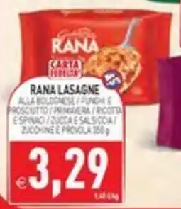 Pim Supermercati Rana lasagne offerta