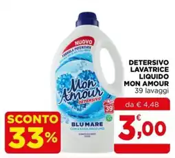 Gran mercato Detersivo lavatrice liquido Mon Amour offerta