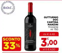 Gran mercato Gutturnio DOC Cantina Manzini frizzante offerta