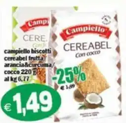 Il Castoro Supermercati Campiello biscotti cereabel offerta