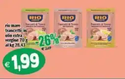 Il Castoro Supermercati Rio trancetti di tonno offerta
