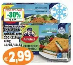 Il Castoro Supermercati Findus crocchette spinaci/semi offerta