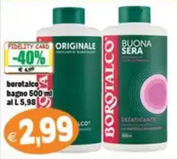 Il Castoro Supermercati borotalco bagno offerta
