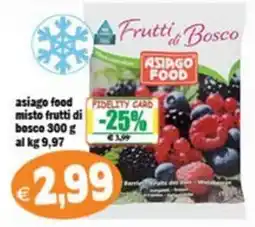 Il Castoro Supermercati Asiago Food frutti di bosco offerta
