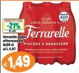 Il Castoro Supermercati Ferrarelle acqua effervescente offerta