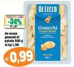 Il Castoro Supermercati De Cecco Gnocchi di patate fresche offerta