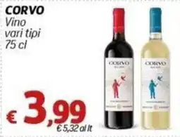 Marotta Corvo vino vari tipi offerta
