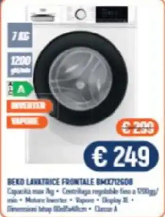 Beko lavatrice frontale BMX7126DB